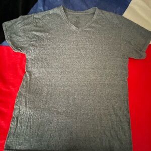 Men's Heather Gray V-Neck Tee